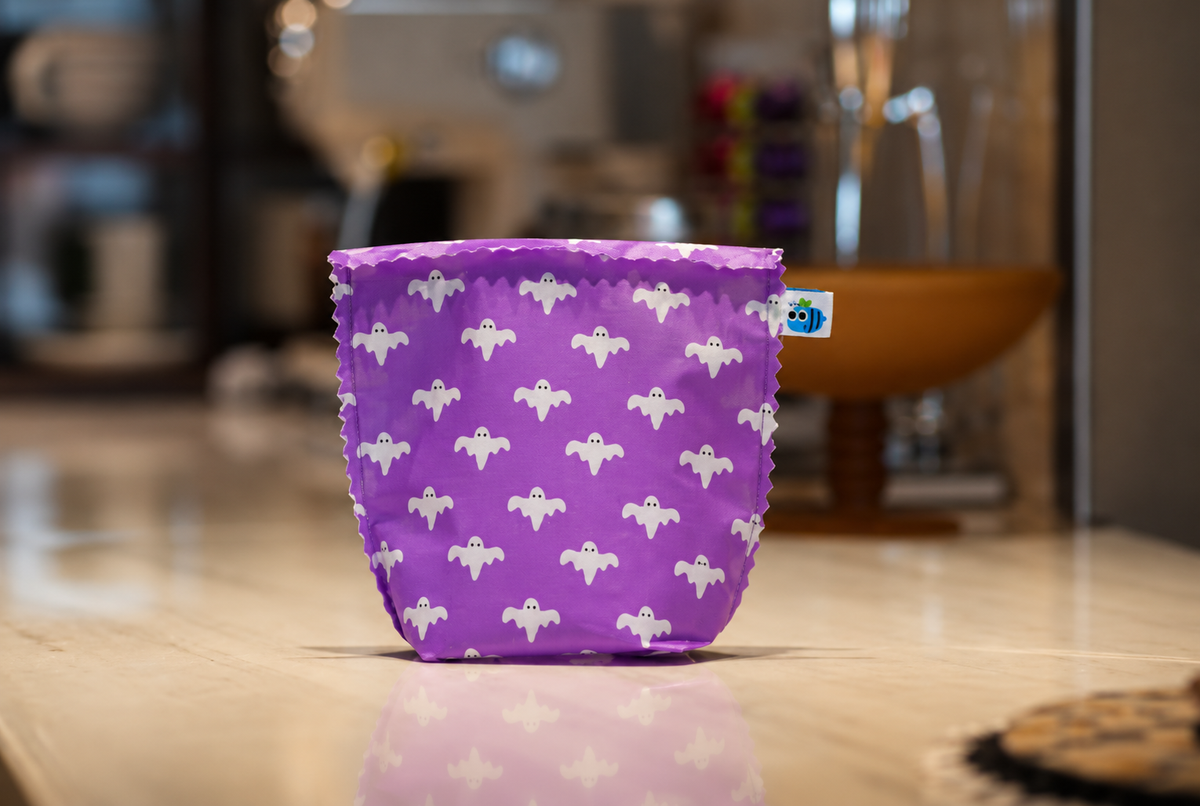 BlueBee 2-Piece Beeswax Food Bag: Spooky Night Halloween Collection